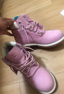 Pink Timberland Boots (Waterproof)
