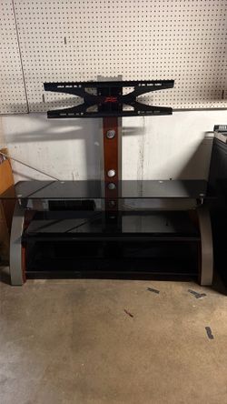 Z-Line glass TV stand with mount