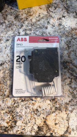 20 amp ABB duel function circuit breaker