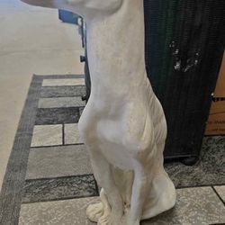 Vintage greyhound life size statue