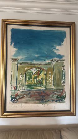 Pair of Framed of Jose Cestero painter The Colonial Zone of Santo Domingo