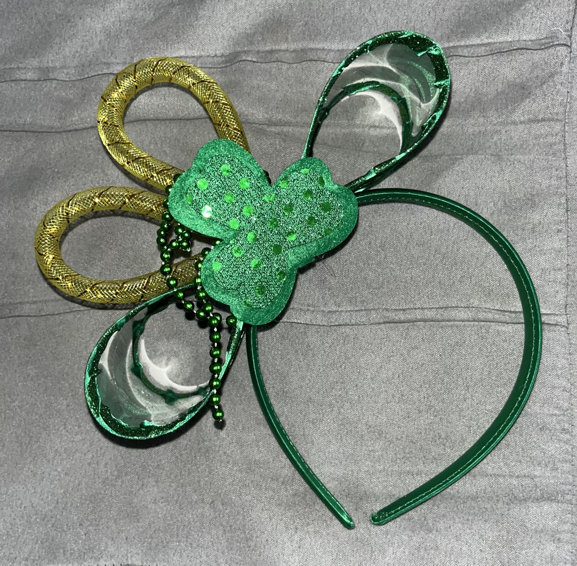 Toddler/Little Kids’ St. Patrick’s Day Green Shamrock Headband - PERFECT COND.