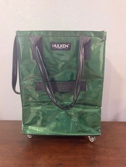 HULKEN Medium Forest Green Rolling Tote Bag – Brand New