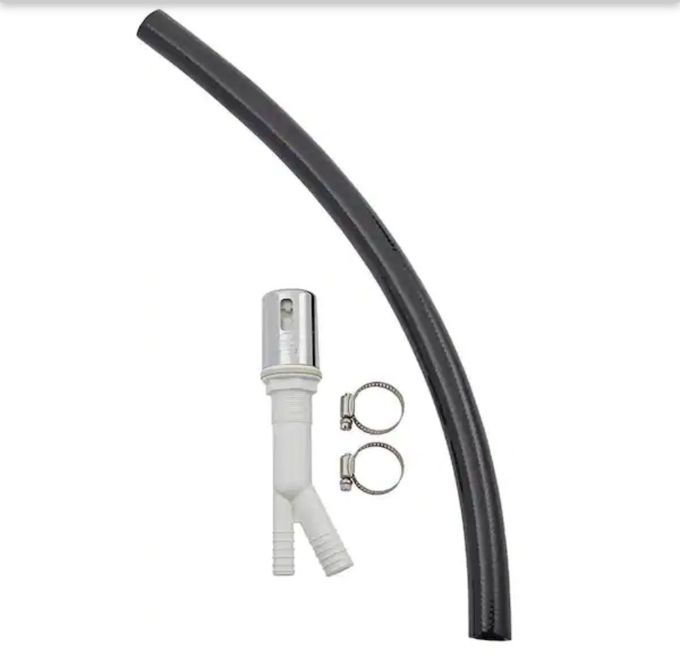Everbilt Dishwasher Air Gap Chrome With Hose
