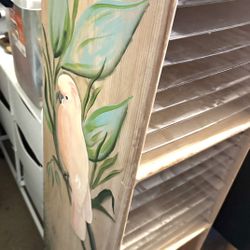 All Wood Hand Made In hand painted file cabinet