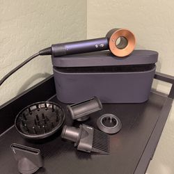 Dyson Supersonic Hair Dryer Copper And Navy With Case