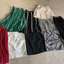 Bundle - 9 Tulle, Midi, A line skirts