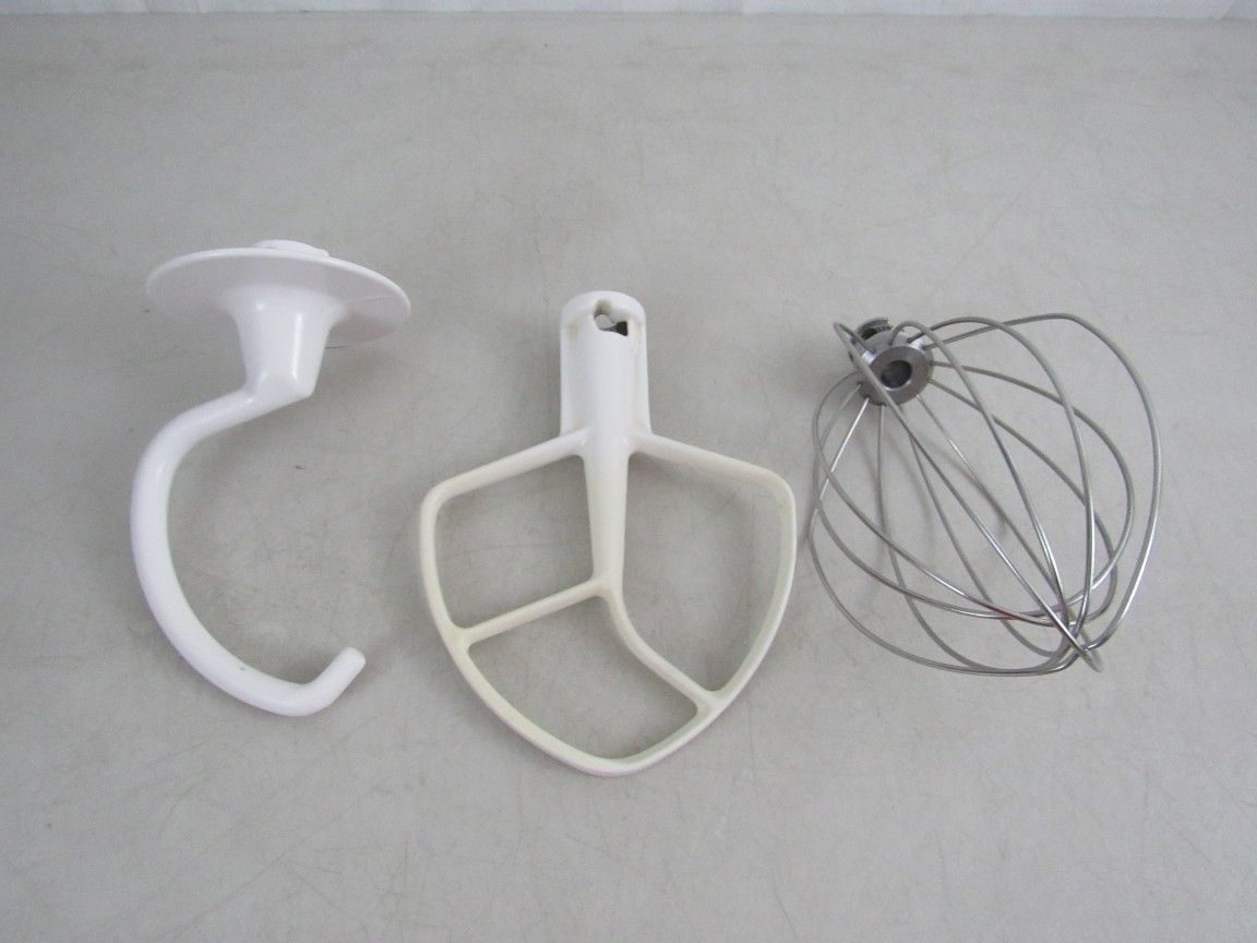 KitchenAid Mixer Attachments Set Of 3: Dough Hook, Paddle Beater,Whisk