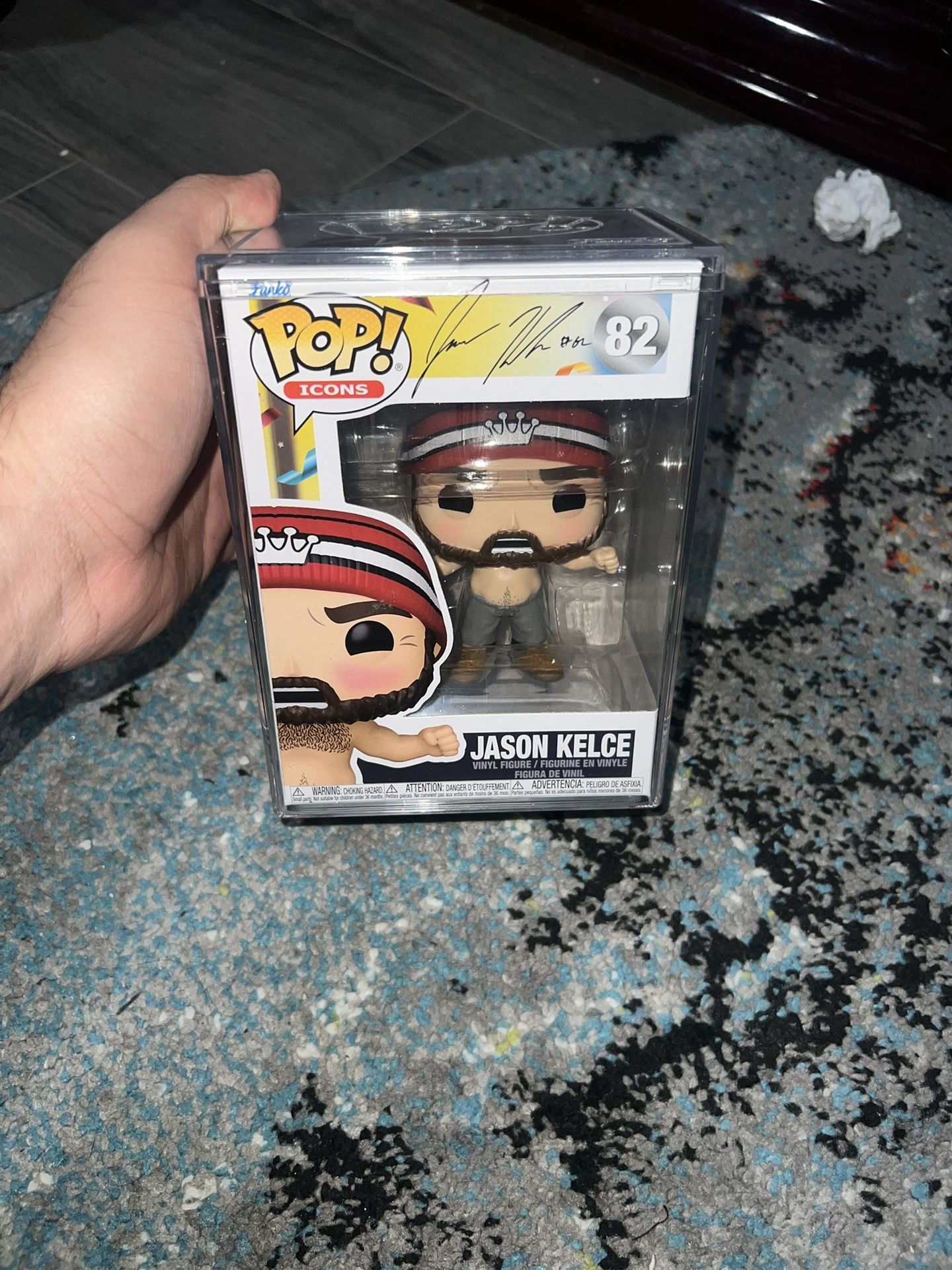 FUNKO POP! JASON KELCE (SHIRTLESS) #82 W/ PLASTIC PROTECTOR! BRAND NEW