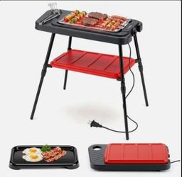 Electric grill,2 in 1 Indoor /Outdoor BBQ grill