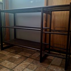 3 STORAGE METAL SHELFS