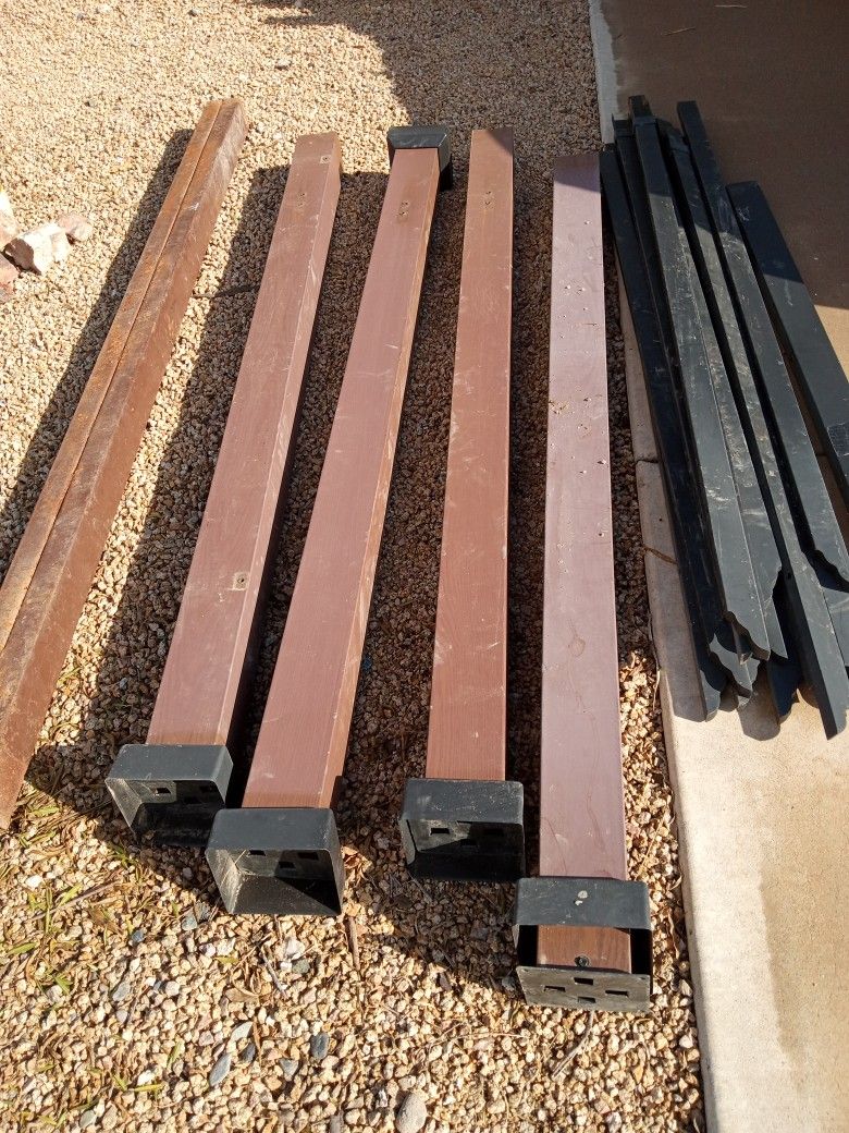 5" X 5" X 6' Steel Posts for Sale in Glendale, AZ OfferUp
