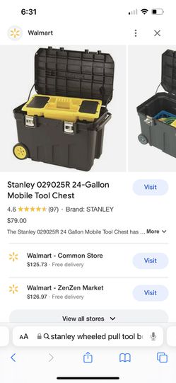 Stanley 029025R 24-Gallon Mobile Tool Chest