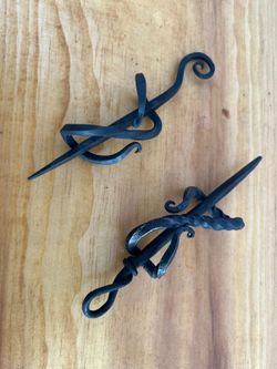 Choice of 2 wrought iron hair pins
