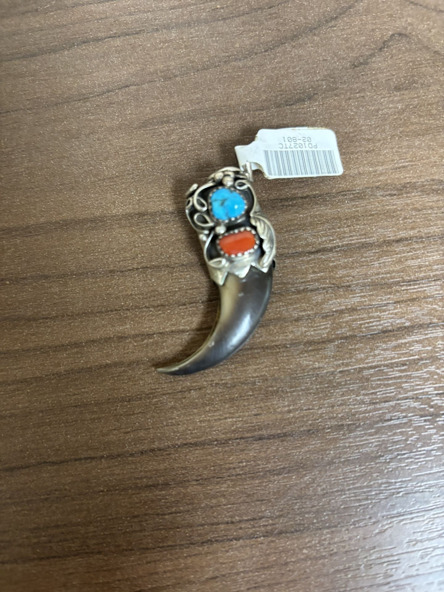 Navajo Bear Claw Pendant