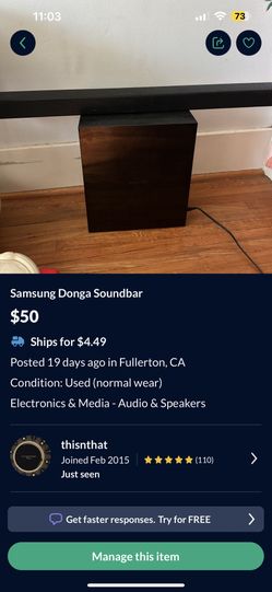 Samsung Donga Soundbar