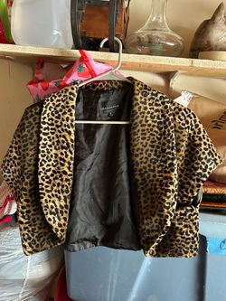 Leopard cardigan bolero