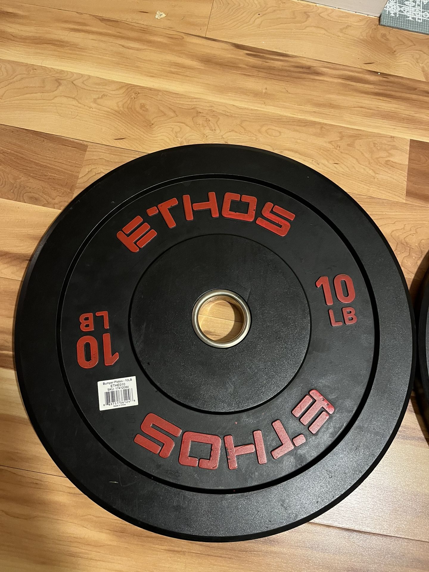 ETHOS Olympic Rubber Bumper Plate - Single