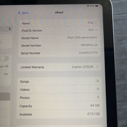 iPad 10th Generation With Bluetooth Keyboard