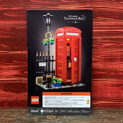 Lego Ideas Red London Telephone Box (21347) NEW