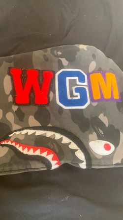 BAPE WGM Shark Camo Snapback Cap