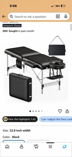 Massage / Lash Bed