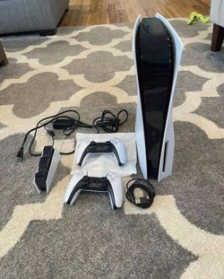 Sony PlayStation 5 Console with Two Controllers