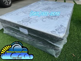 Queen deluxe mattress and Boxspring bed set Colchon y tambor