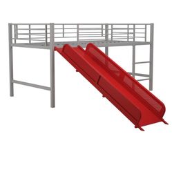 Twin Loft Bed With Slide 