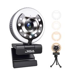 🌸 $15 Brand New In Box 1080P Webcam with Ring Light and Microphone
