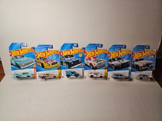 Hot Wheels Sealed Lot of 6 Cars Alfa Romeo GTV6 Jaguar MK1 Chevy C10 Mustang