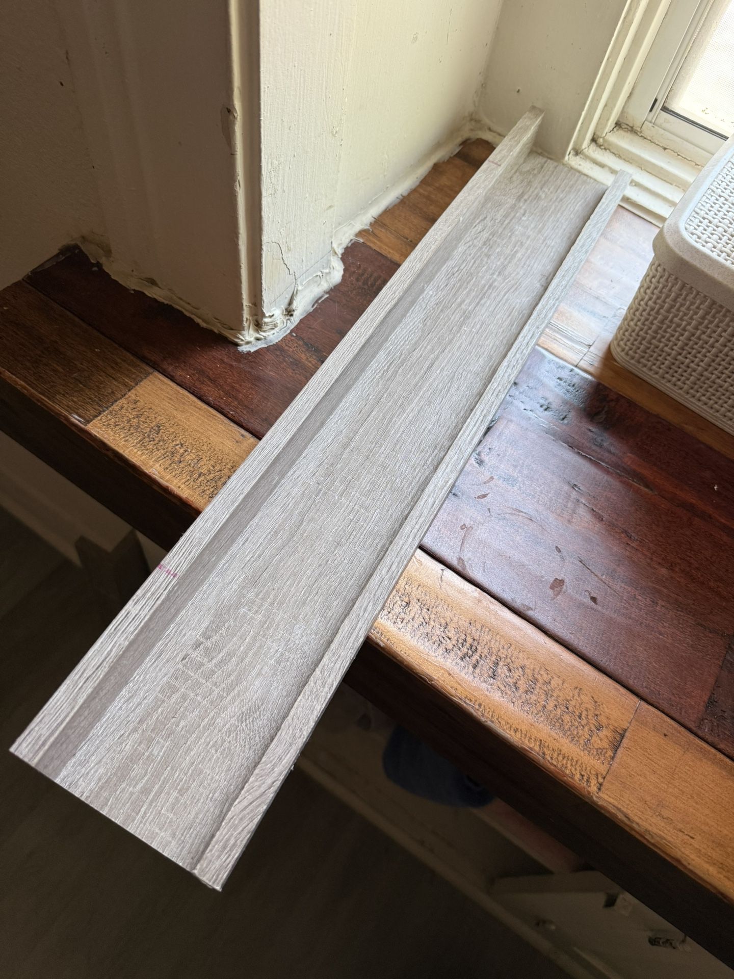 Grey Floating Shelves