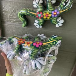 Talavera Home Decor Lizards Beautiful Decor For Front And Back Yard 