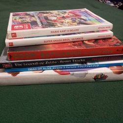 6 Nintendo Strategy guide Books 