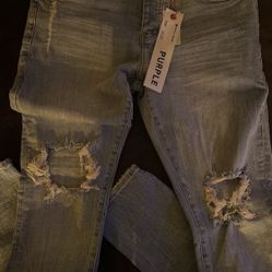 PURPLE BRAND - Dropped Fit Skinny Jeans Size 34