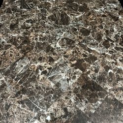 Brown Marble Table Of 4 Chairs 