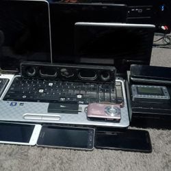 Large Lot Of Electronics (Laptop, iPad, Acer Tablet, iPod, Fire stick, Casio Exilim, Bluetooth Speakers, Smartphones