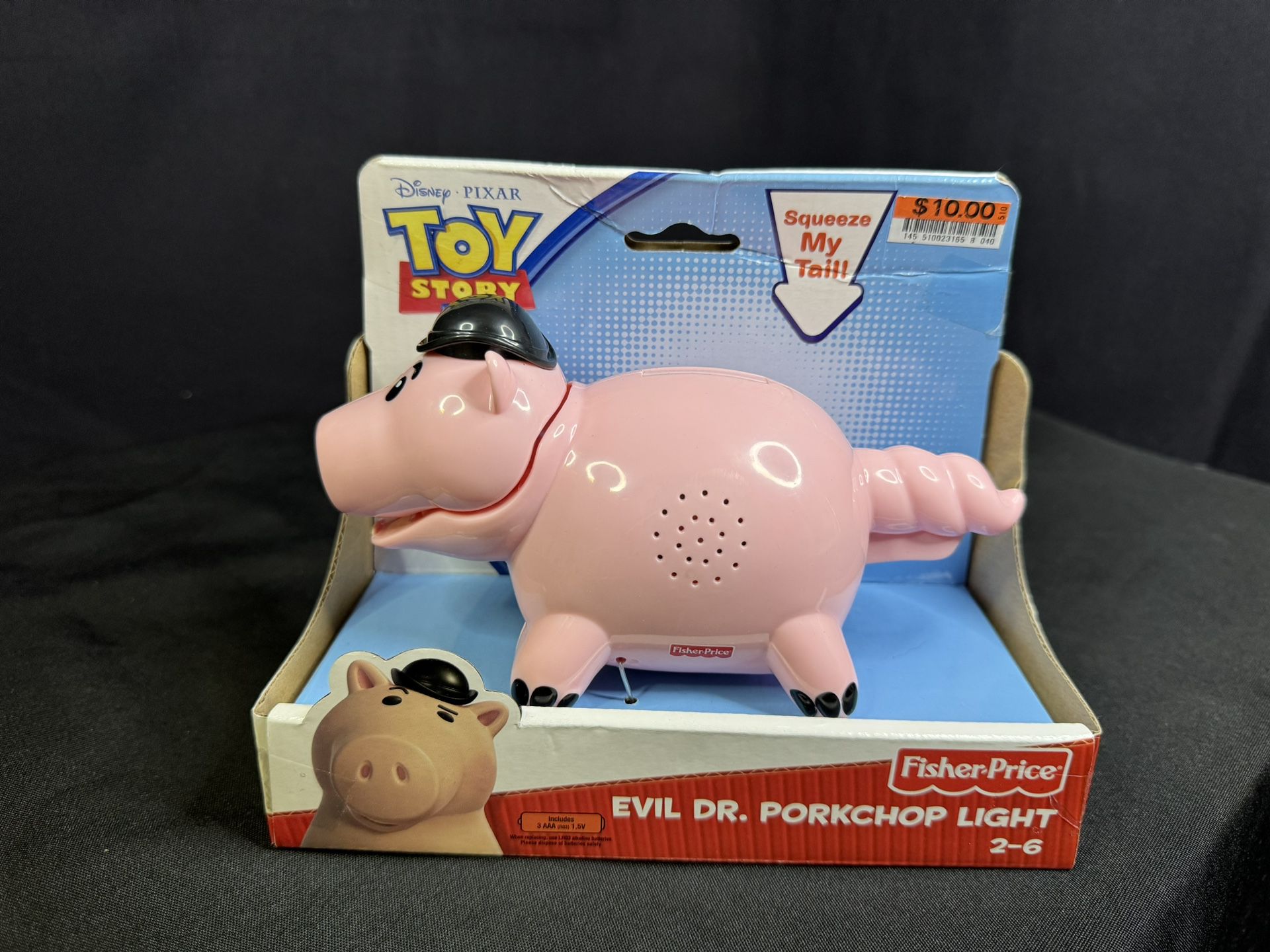 NEW Collectible 2009 Fisher-Price EVIL DR PORKCHOP LIGHT Toy Story 3 Flashlight