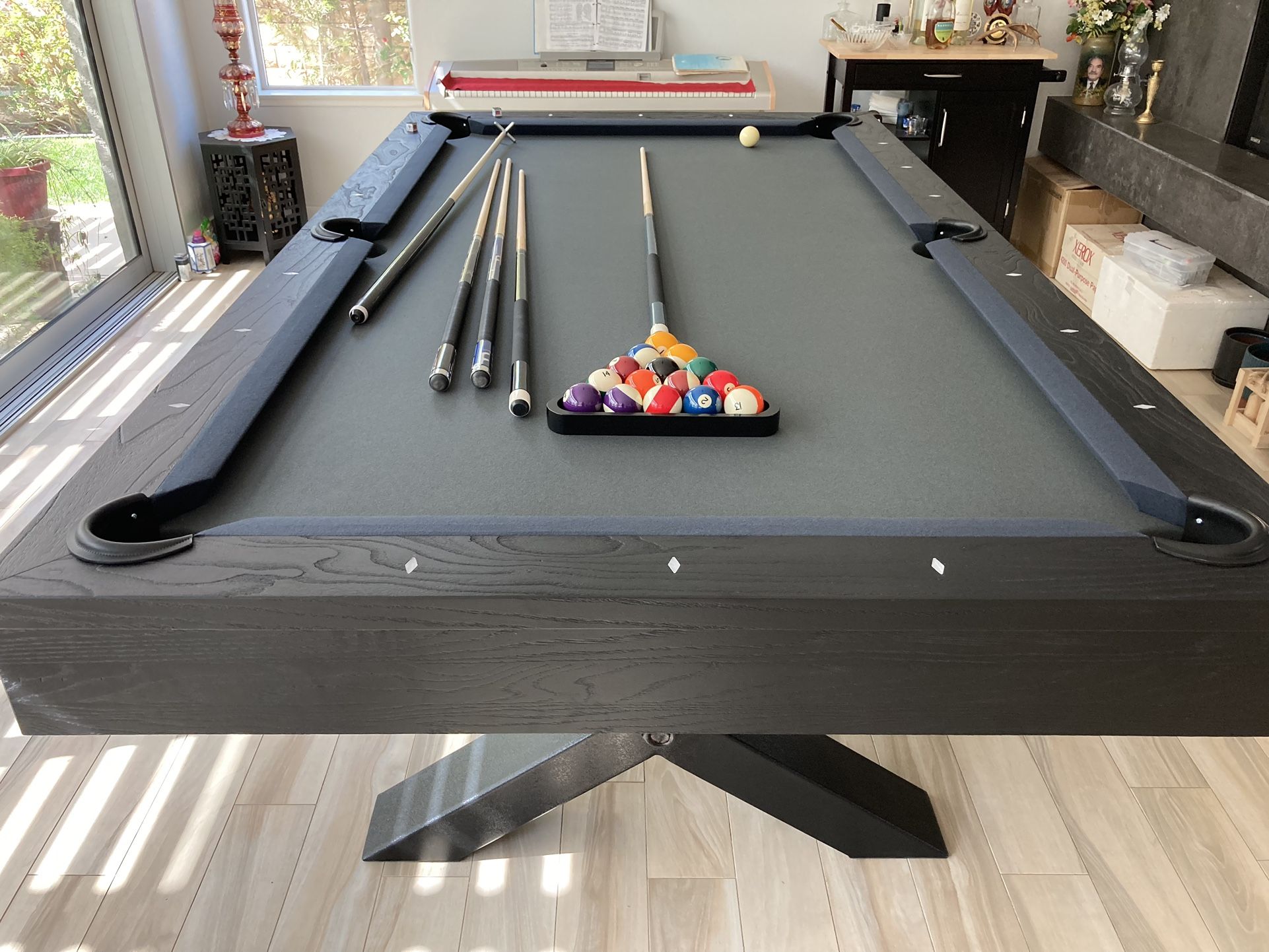 Free Install NEW Pool Table Billiard Tables 8 Foot