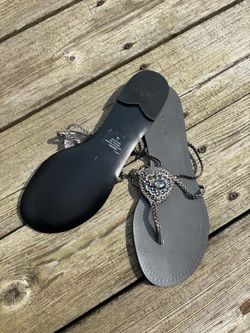 Nine West Jeweled Thong Sandals