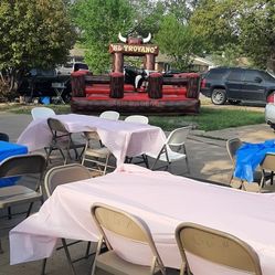 Renta Toro Mecánico Reloj Demoledor  Mesa Sillas 