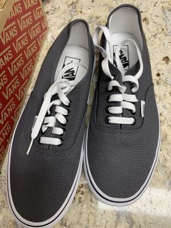 New In Box gray Vans Size 8 Men or 9.5 Womens $30