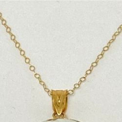 10KT GOLD MOTHER/CHILD CAMEO NECKLACE &JEWELRY BOX 