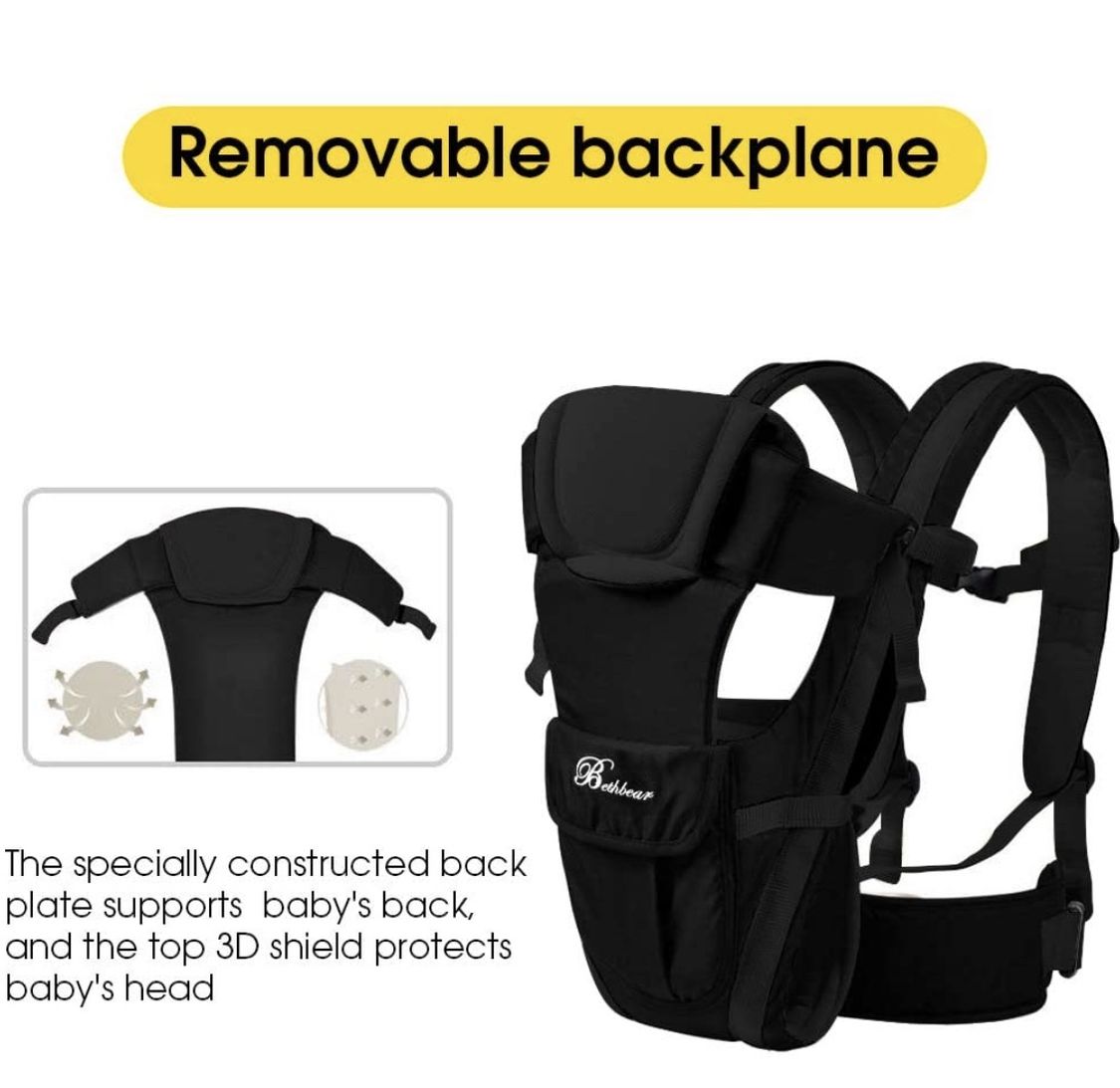 NEW! Baby Carrier Wrap Newborn to Toddler, 6-in-1 Kangaroo Baby Carrier Backpack Front and Back for Dad and Mom, 0-36 Months