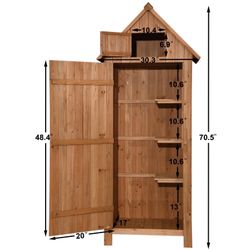 5’10” Wooden Garden shed New In Box Easy To Assemble Model 0770