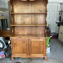 Hand Made Solid Wood Pine Hutch