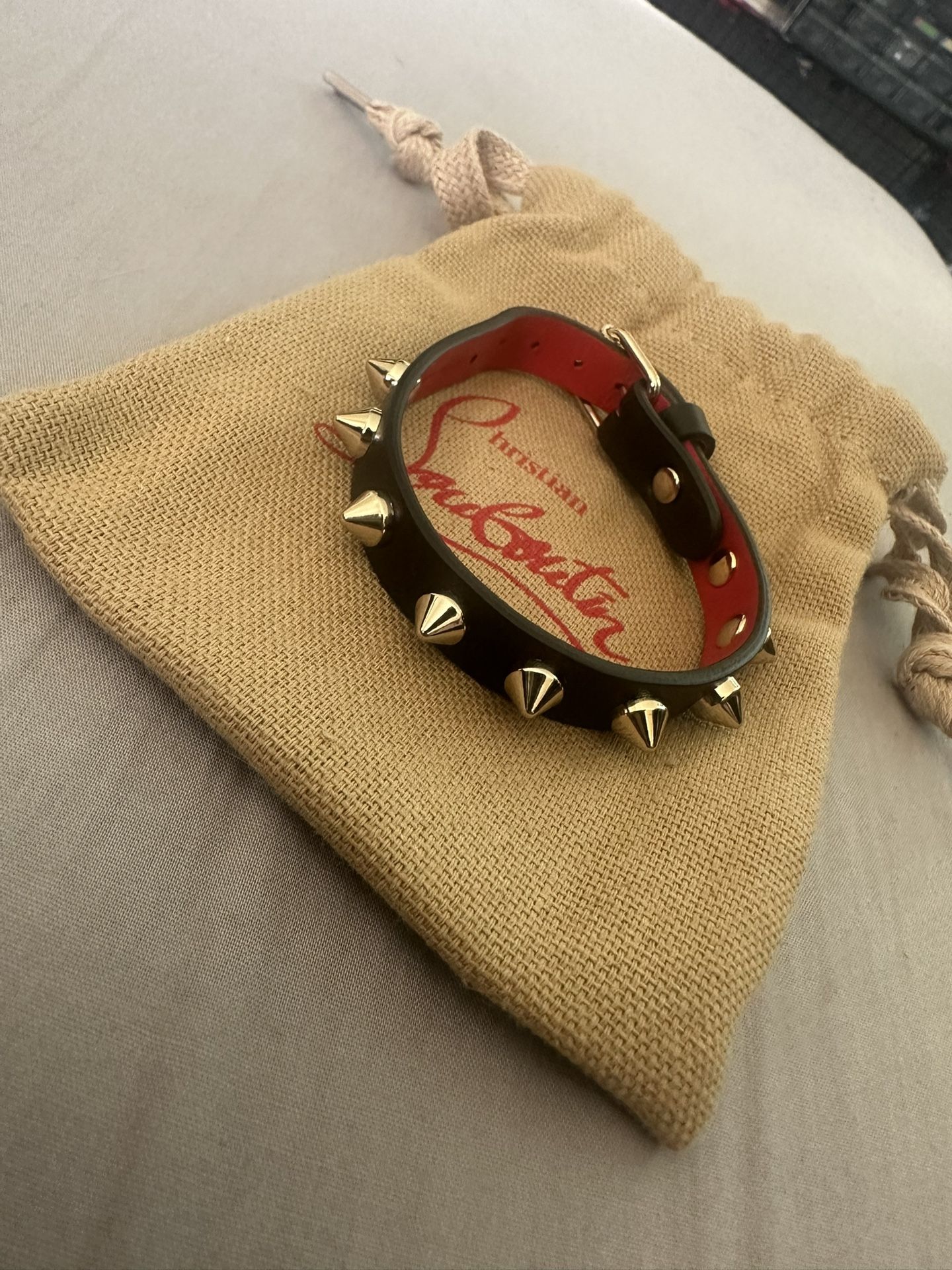 Christian Loubiton Loubilink Spike Bracelet