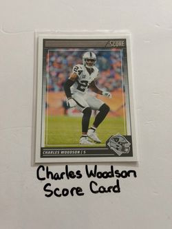 Charles Woodson Oakland Raiders Hall of Fame CB Score Card.