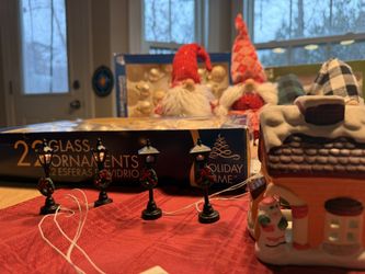 Christmas bundle for $25 gnomes lights ornaments mats