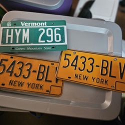 license plates